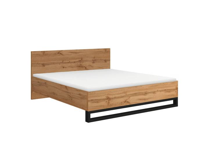 Petits-meubles Bett 180/200 Eden Holz, Braun, Holzwerkstoff, 180x200 cm, Schlafzimmer, Bett