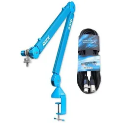RØDE Mikrofonarm PSA1+ Plus Blau mit XLR Kabel, Mikrofonständer, Blau