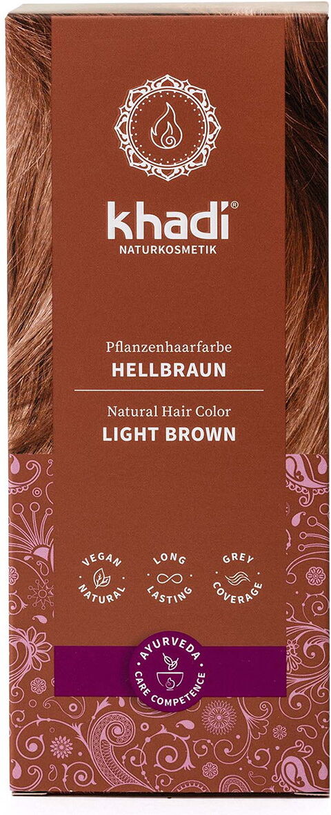 100g khadi Pflanzenhaarfarbe Hellbraun
