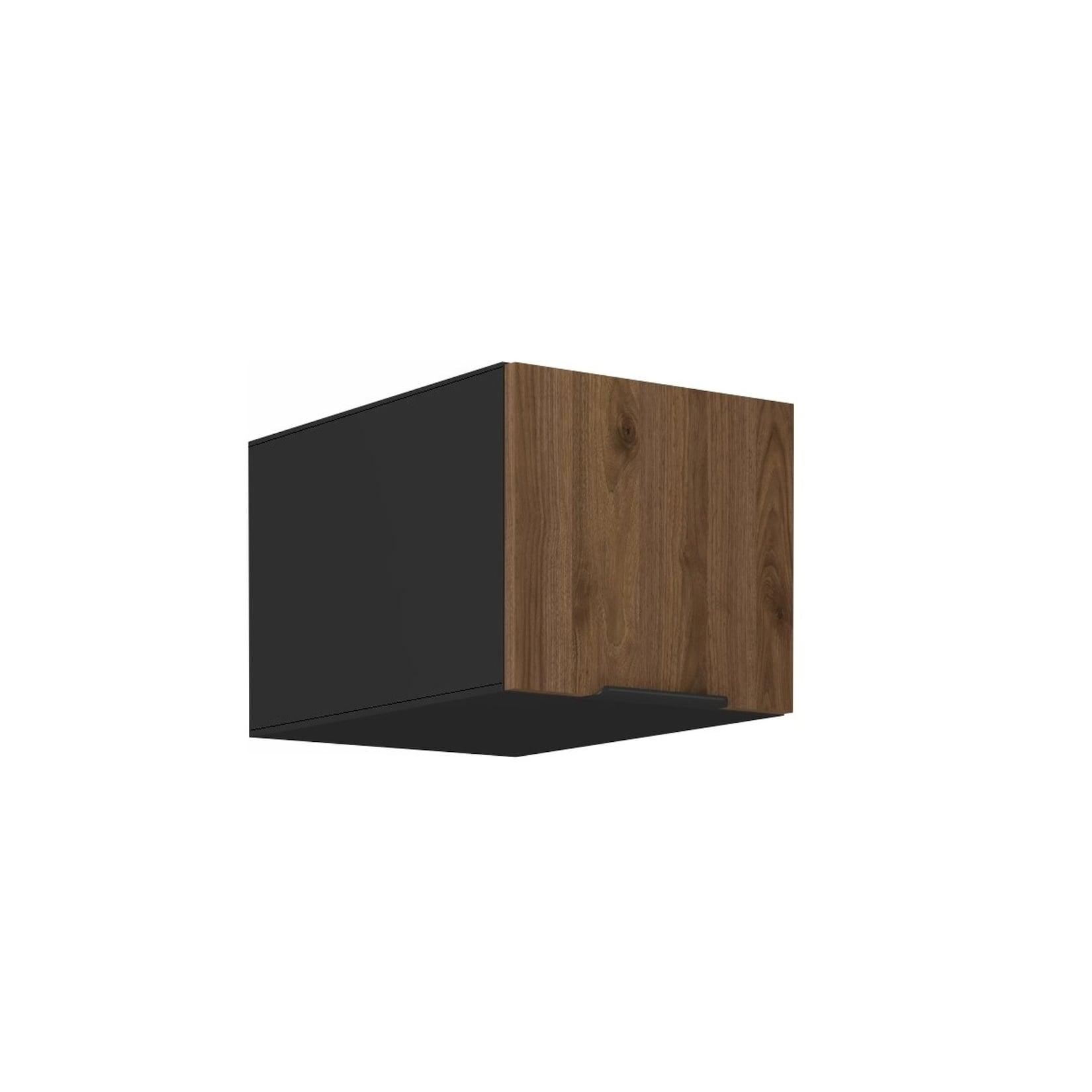 Aufsatzschrank Hochschrank 40 cm Küche MONZA Okapi Nußbaum Küchenzeile