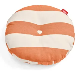 Circle Kissen gestreift orange-beige