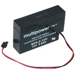 Amazon Multipower Blei-Akku MP0,8-12H Pb 12V 0,8Ah Heim und Haus Stecker