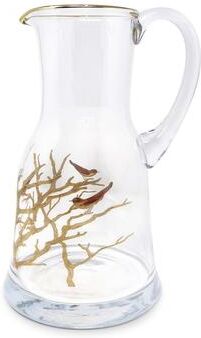 Vivience Bird Design Glass Pitcher - 51 oz