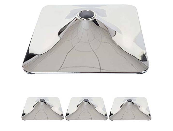 Mendler 4er-Set Fußteller für Barhocker Drehstuhl Esszimmerstuhl Ø 37,5cm