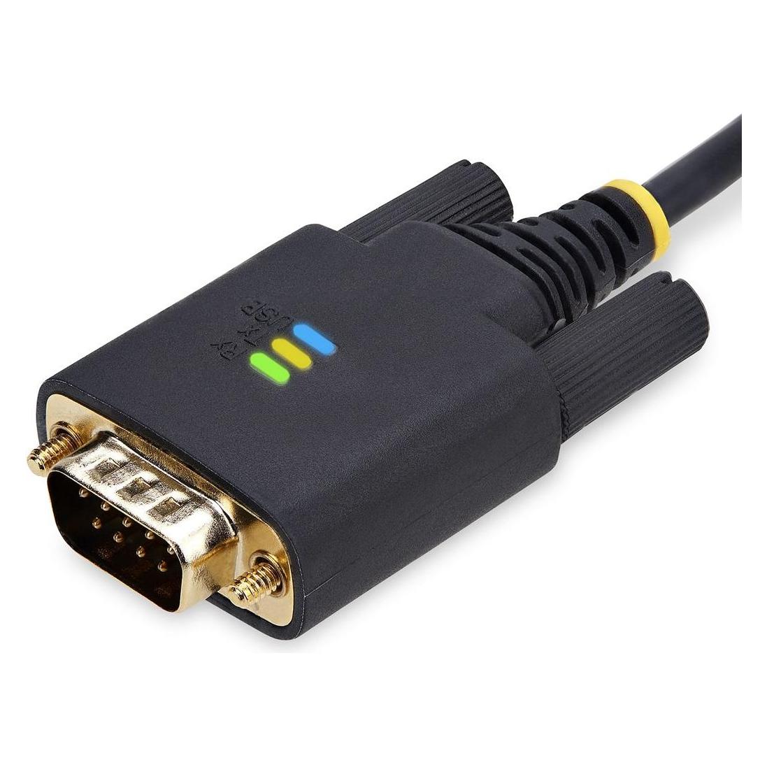 StarTech COM 3m USB auf Seriell Adapter COM-Retention FTDI USB-A zu DB9 Kabel USB RS232 Wechselbare (3 m) (1P10FFC-USB-SERIAL)