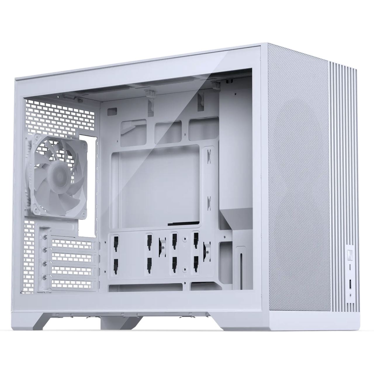 Phanteks XT M3 PC-Gehäuse, Mini-Gehäuse, mATX, RGB, Tempered Glass - inklusive 3x 120-mm-Lüfter, weiß