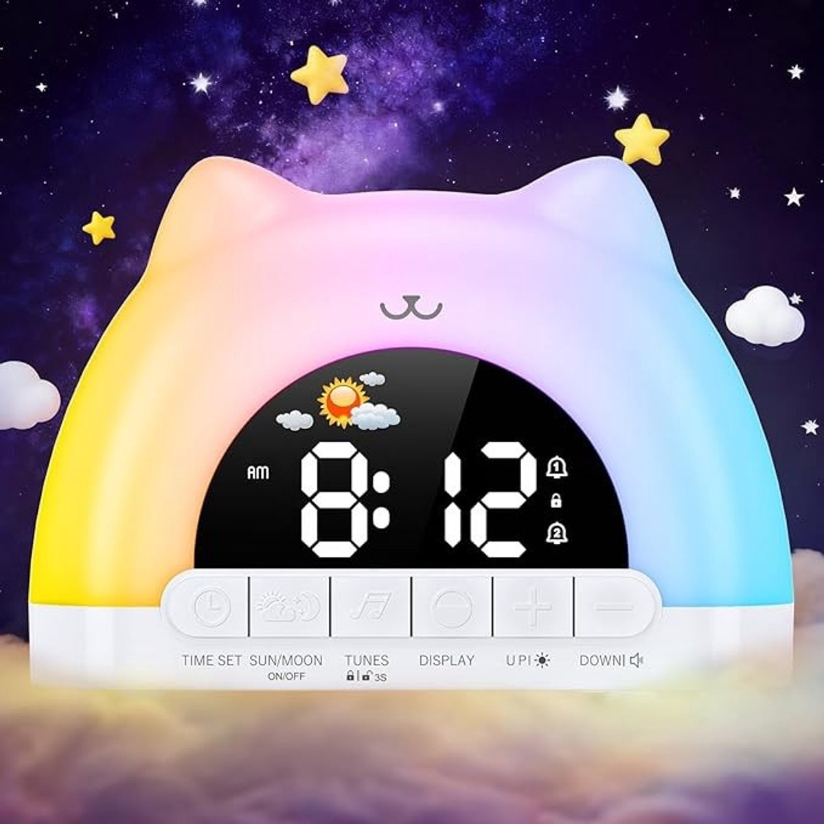 Digitale Wekker met Nachtlampje voor Kinderen