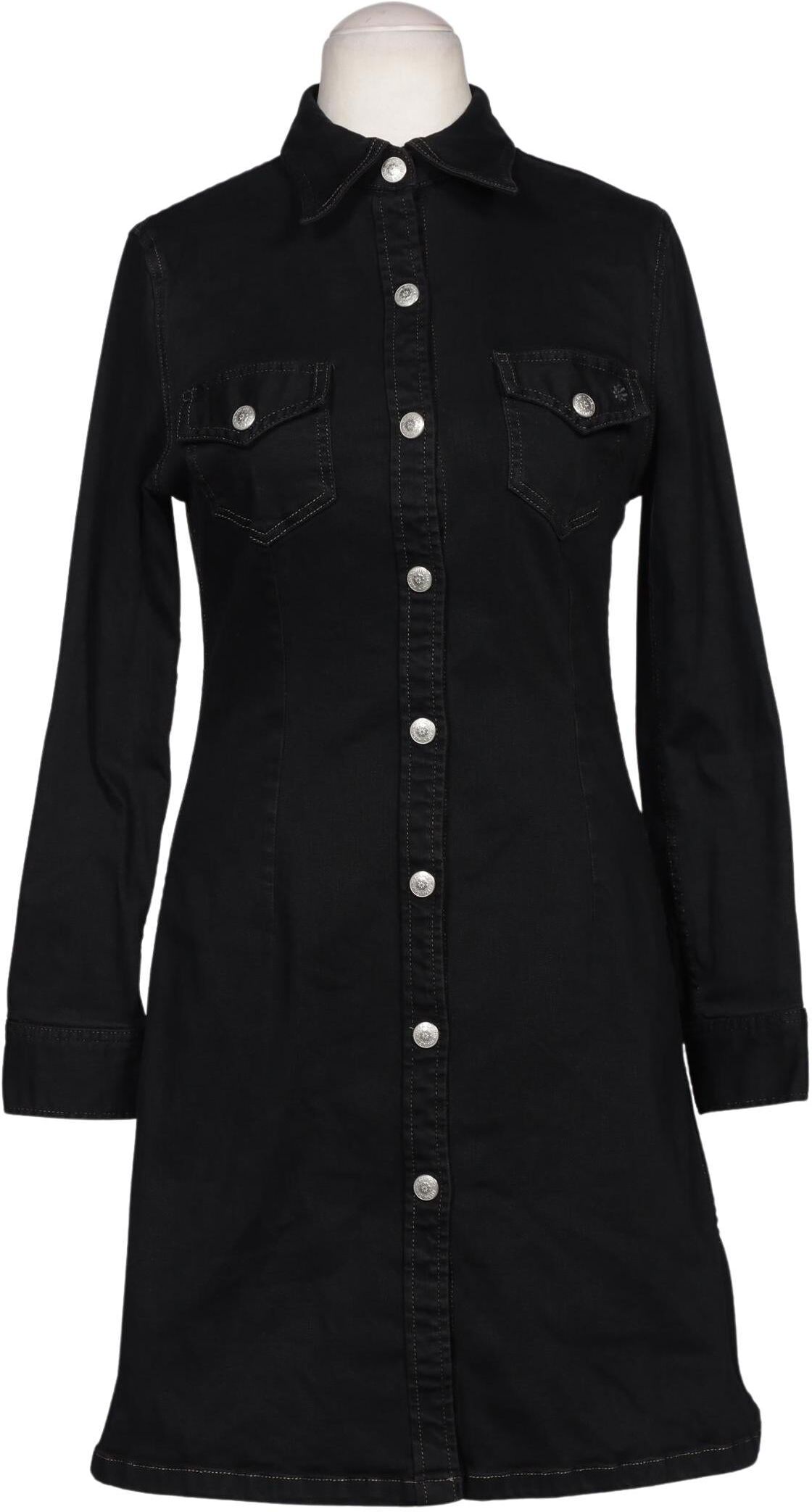 Alexa Chung Damen Kleid, Schwarz, Gr. M, Baumwolle / Synthetik - Second Hand