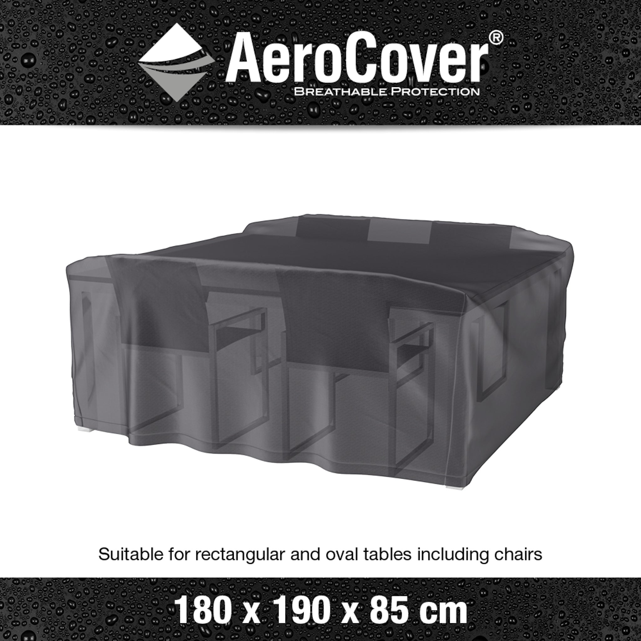 AeroCover - Garden Set Oblong Cover 180x190x85cm high