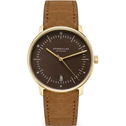 STERNGLAS - NAOS - EDITION HERITAGE - espresso - Wildleder 20 braun / 38 MM