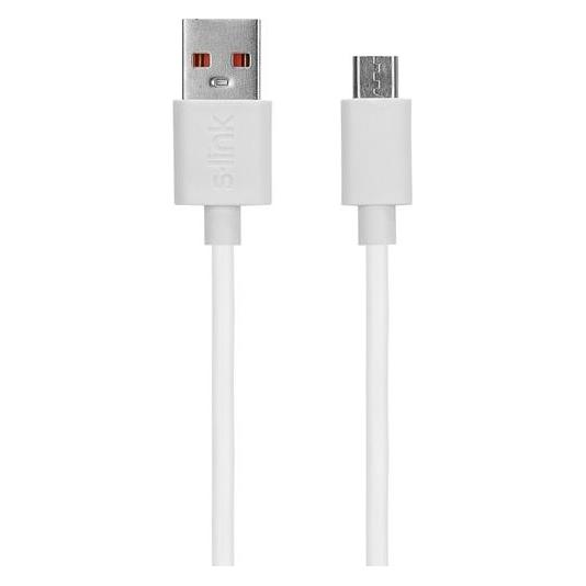 S-Link kábel - AND-KC19B (2.4A, Micro USB, 100cm adat+töltőkábel, fehér) (1 m) (TBKSLI22309)