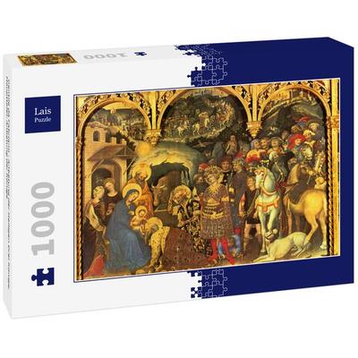 Lais Puzzle Gentile da Fabriano - Anbetung der Heiligen Drei Könige, Haupttafel: Anbetung der Könige 1000 Teile