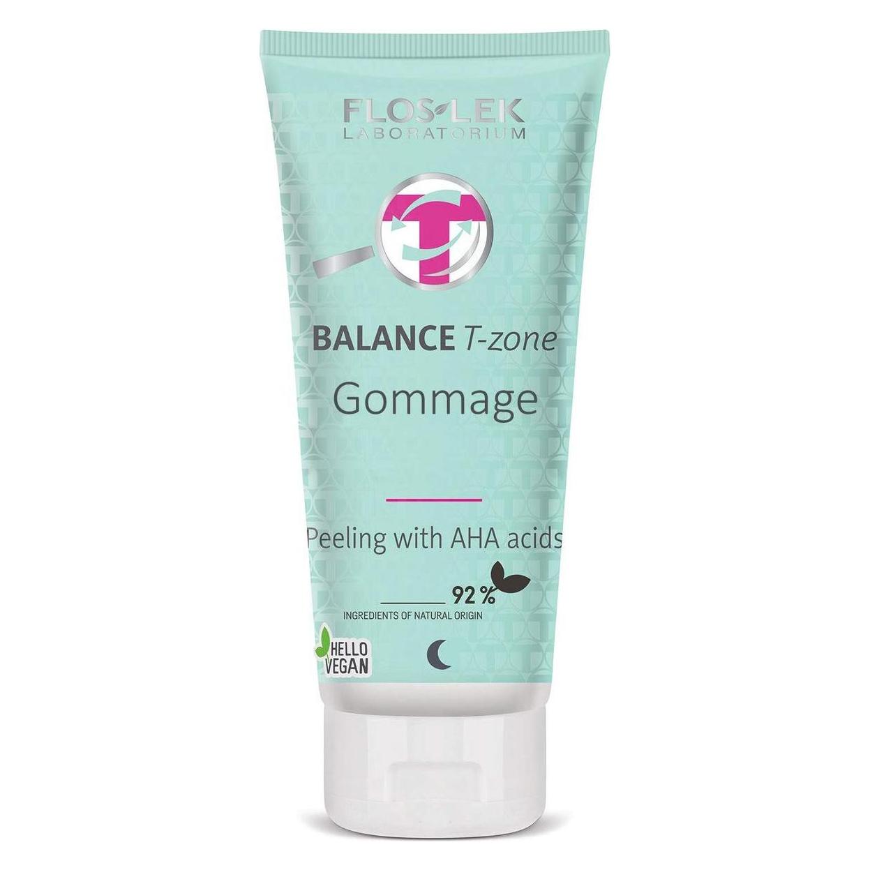 Floslek Balance T-Zone Gommage Peeling From Aha Acids 125Ml (Reinigungspeeling, 125 ml) (5905043006710)