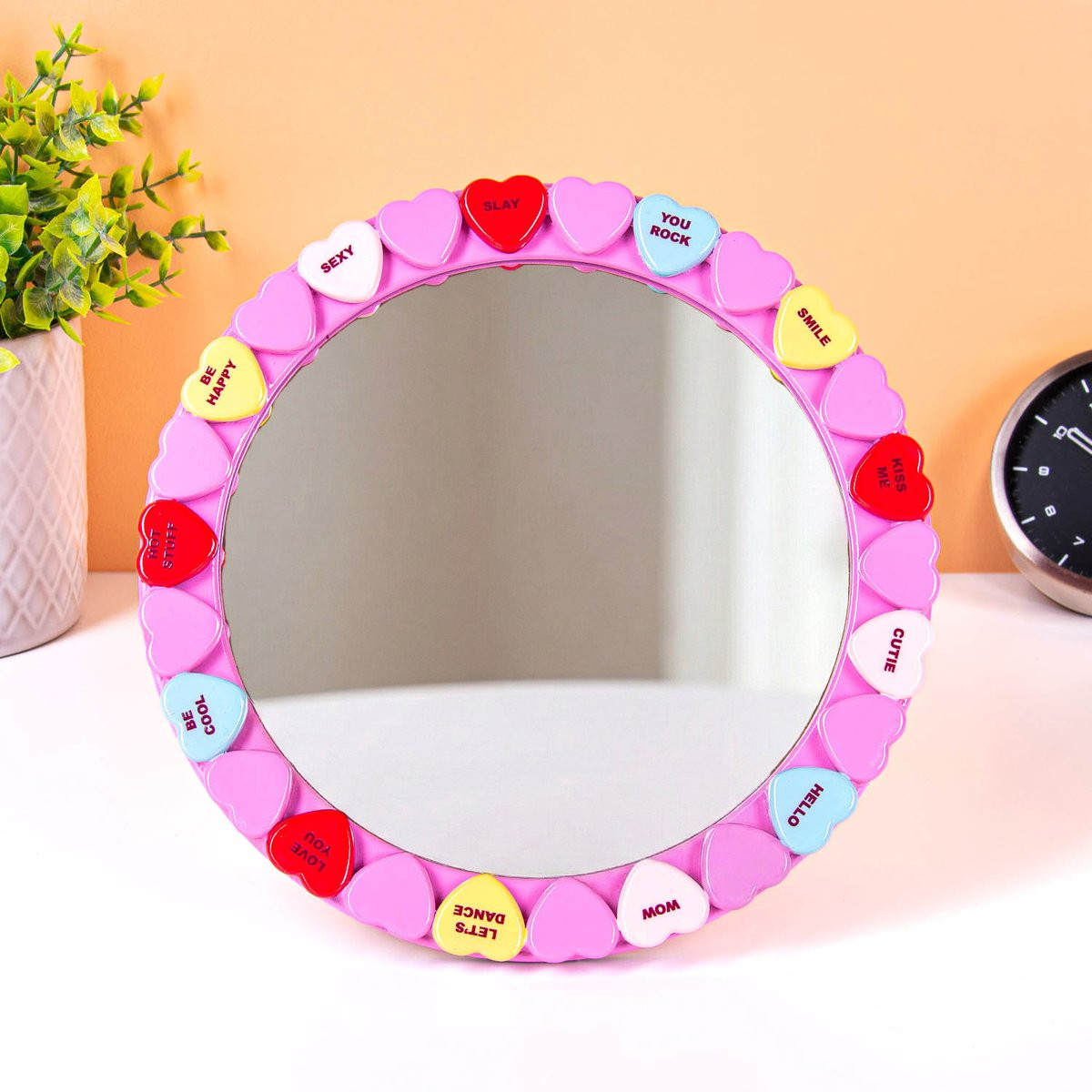 Bitten Sweet Heart Candy Mirror Tabletop - Paars
