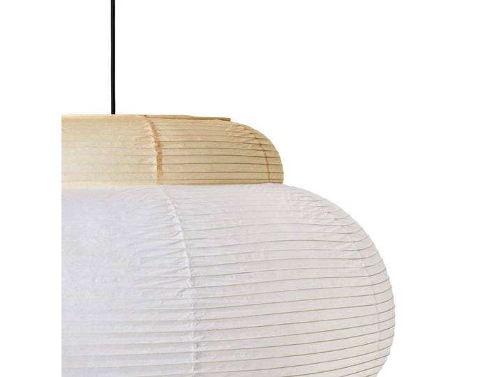 Papier Single Pendelleuchte Ø80 Soft Yellow - Made By Hand - Esszimmer - Papier / Karton