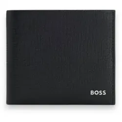 BOSS für Herren. 50573521 Derwil Ledergeldbörse schwarz (OSFA), Lässig, Klassisch
