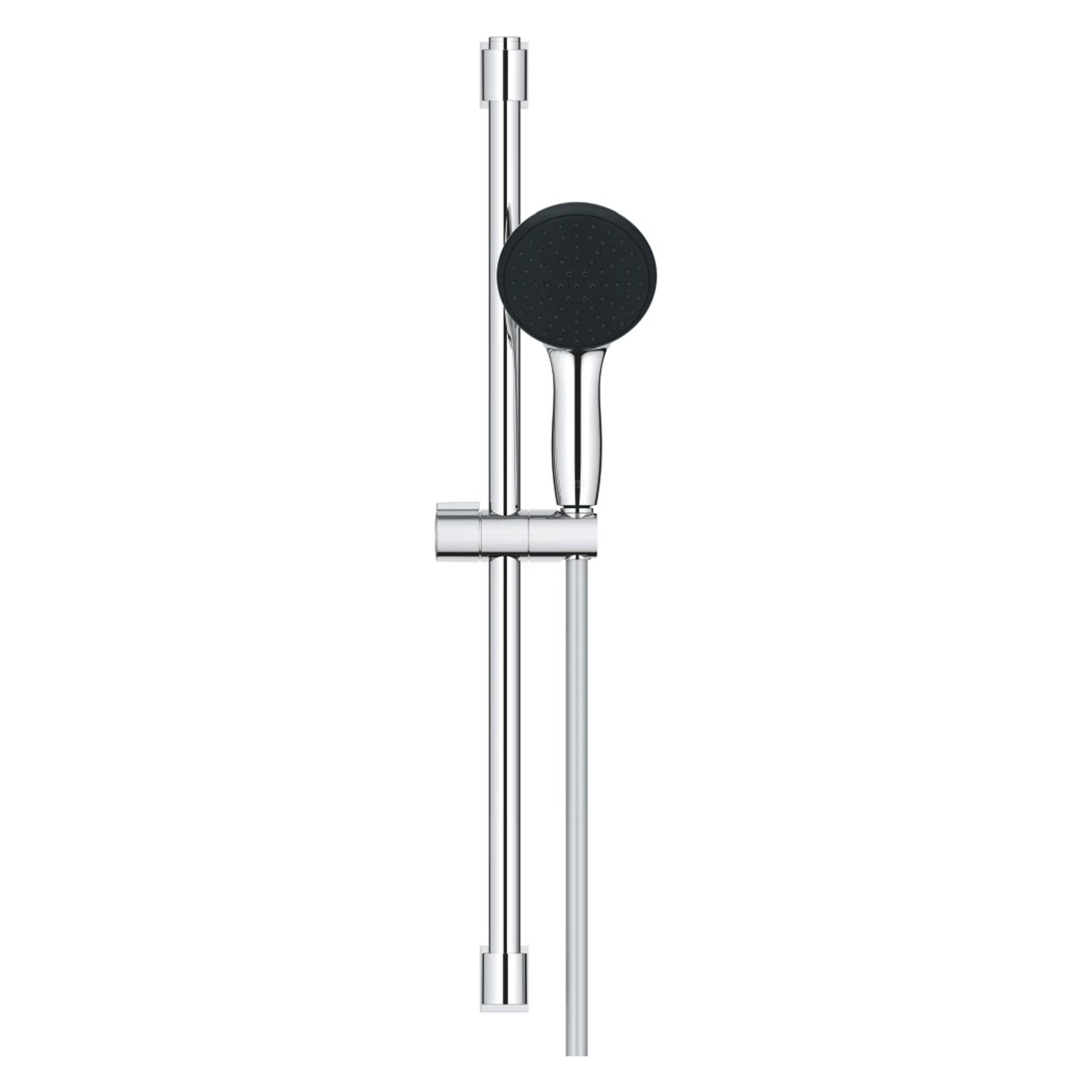 Grohe Vitalio Start 110 QuickFix Brausestangenset, kleben oder bohren, Länge 600mm, wassersparend, 2 Strah (26951001)