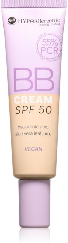 Bell HYPOallergenic hydrating BB cream SPF 50 shade 04 Cappuccino 30 g
