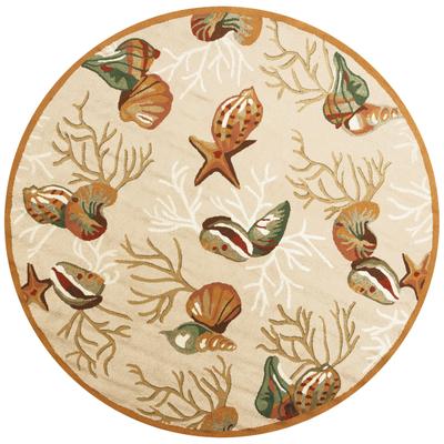 Domani Mohana Beige Deep Sea Hand-Hooked Area Rug