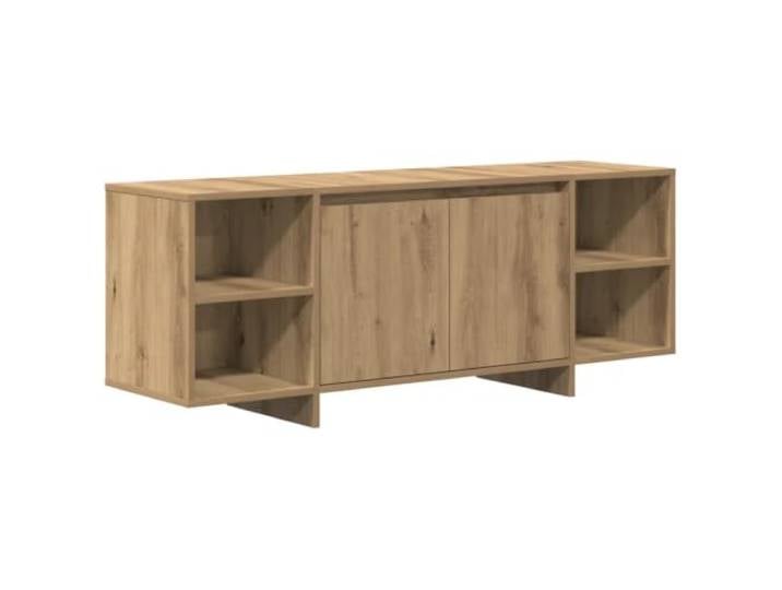 Helloshop26 TV-Schrank mit Aufbewahrung, 130 x 35 x 50 cm, moderner Stil, aus Holz, Eichenholz, handgefertigt, 02_0050943