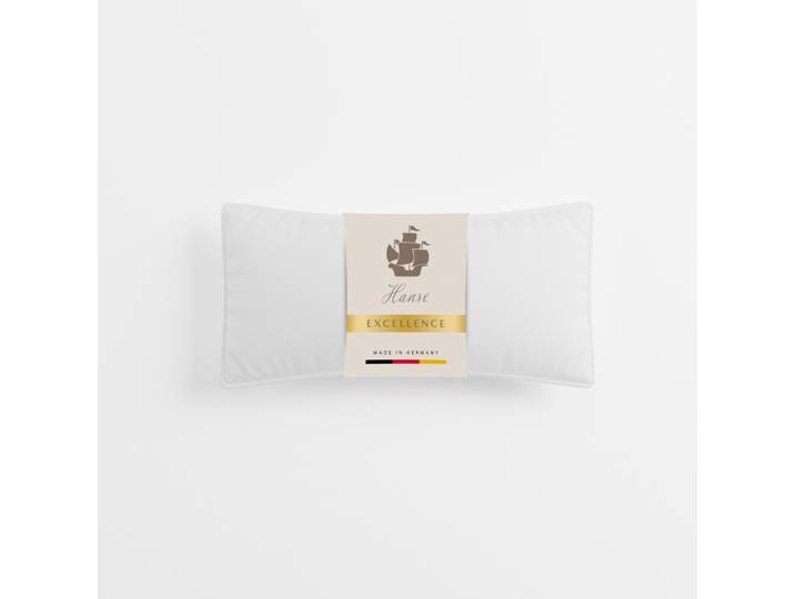 3-Kammer-Kopfkissen HANSE MIT KOGGE Hanse Excellence Gänsedaunenkopfkissen, Luxusqualität, Made in Germany , weiß, B:40cm L:80cm, Kopfkissen Bezug: 100% Baumwolle. Füllung Aussenkammer: 100% Gänsedaunen. Füllung Innenkammer: 100% Gänsefeder, Kopfkissen, 3-Kammer-Kopfkissen