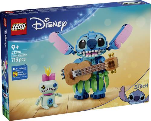 43296 LEGO DISNEY Spielzeug-Stitch und Scrump-"Plüschtier"