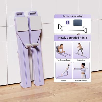 Uplift Essentials 2 In 1 Abs And Ski Board Portable Core And Leg Trainer For Home Gym purple Basic