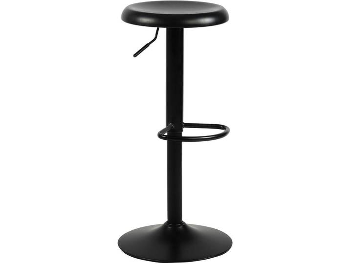CLP Barhocker Metall Schwarz, 38.5x58x38.5 cm, Esszimmer, Barmöbel, Barhocker