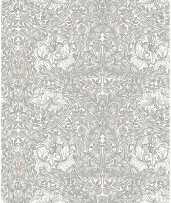 A-Street Prints African Marigold White Floral Wallpaper