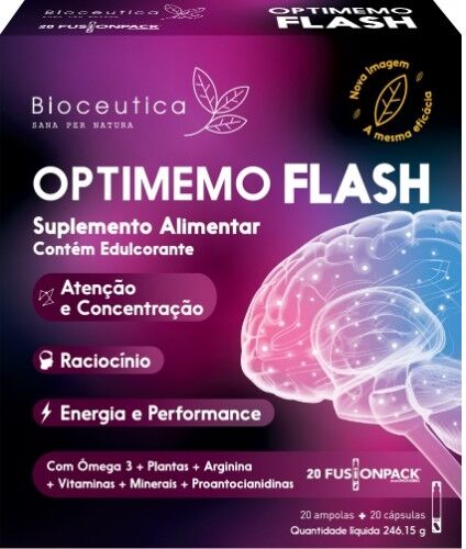 Optimemo Flash 20 ampolas+20 cápsulas