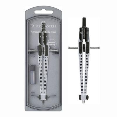 Faber-Castell Schnellverstellzirkel GRIP silber
