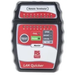 RS PRO, Multimeter, CT009 LAN Cable Checker Type RJ45 (Kabeltester)