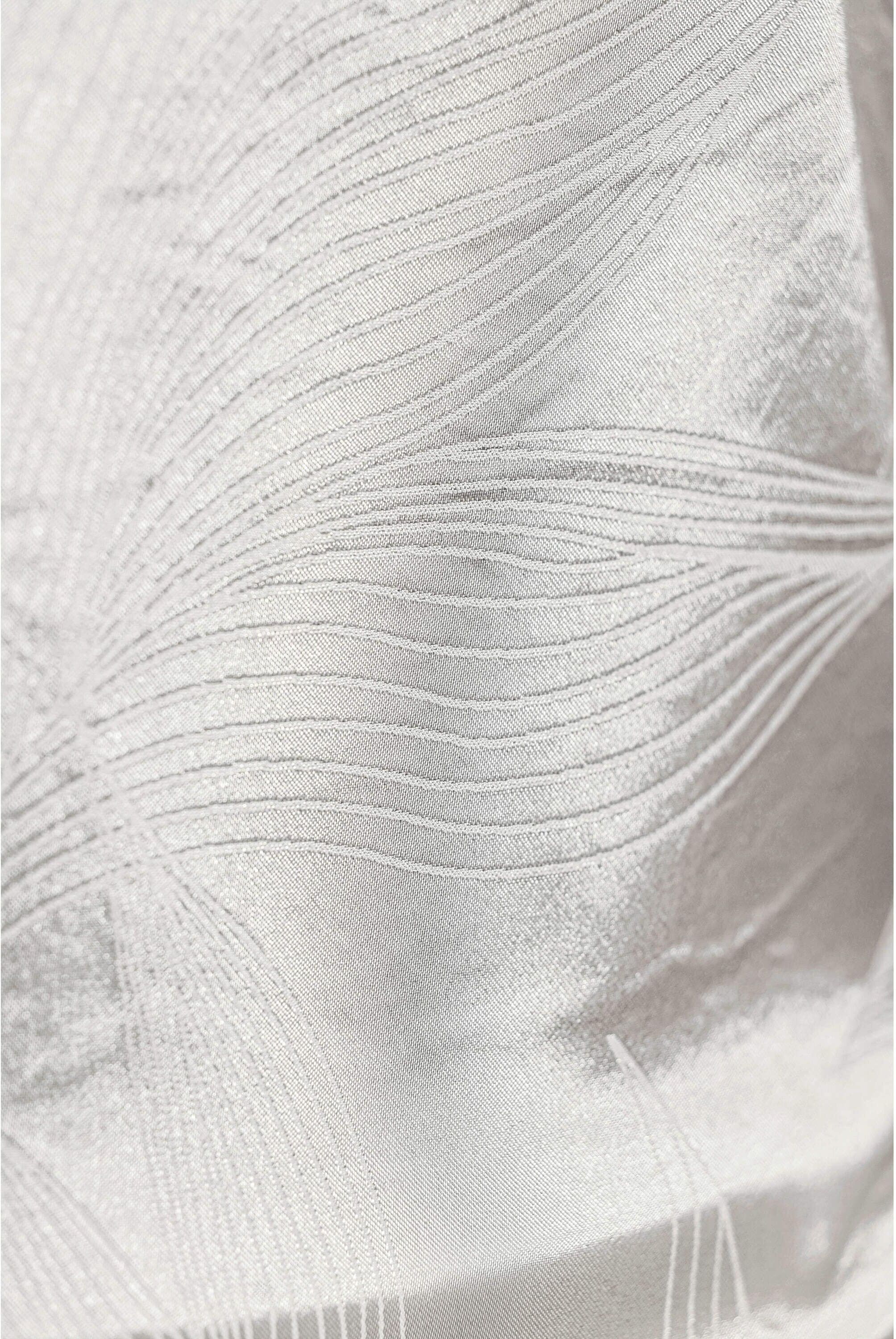 Schlupfbluse CREATION L "Jacquard-Bluse Schlupfbluse mit U-Boot-Ausschnitt", Damen, Gr. 42, ecru, Jacquard, , Elegant, U-Boot-Ausschnitt, Blusen Schlupfbluse