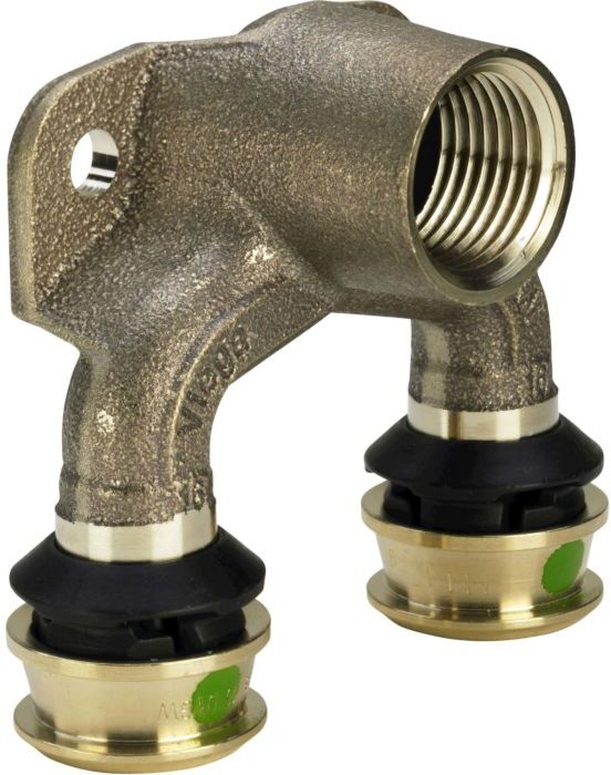 Viega Raxofix Doppelwandscheibe 645960 20mmxRp 1/2x20mm, Siliziumbronze, mit SC-Contur