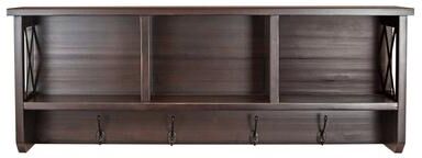 OS Home and Office Model SS350 Decorative Coat Rack and Storage Accent Rack in Espresso