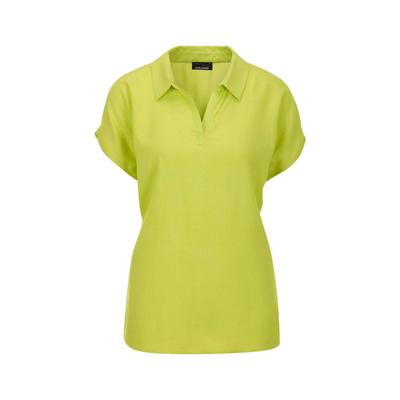 Klassische Bluse GOLDNER "Kurzgröße Uni Bluse mit Hemdkragen", Damen, Gr. 21, grün (hellgrün), Obermaterial: 100% Viskose CV., Basic, gerade, Sonstiges, Blusen, superangenhme fliessende Viskose