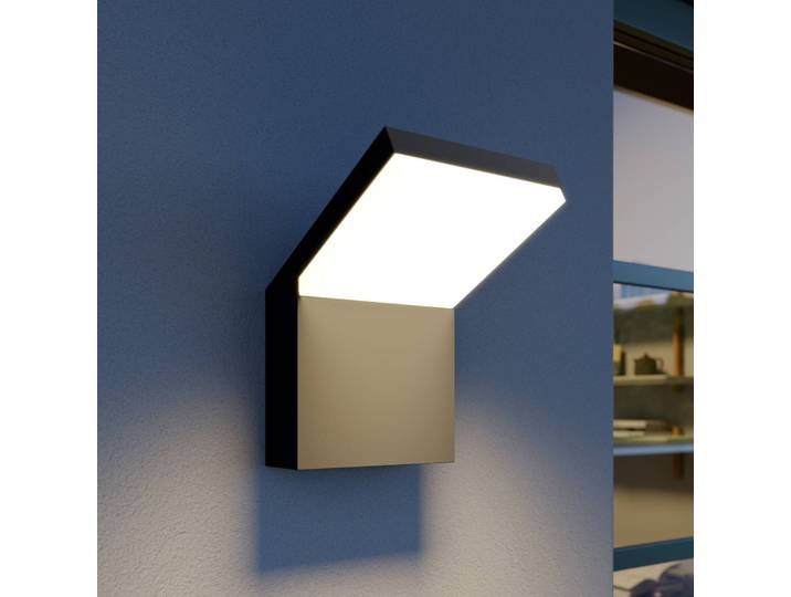 LED Außenwandleuchte Yolena Arcchio, schwarz, Aluminium, Modern