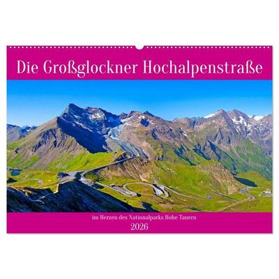 Die Großglockner Hochalpenstraße (Wandkalender 2026 DIN A2 quer), CALVENDO Monatskalender