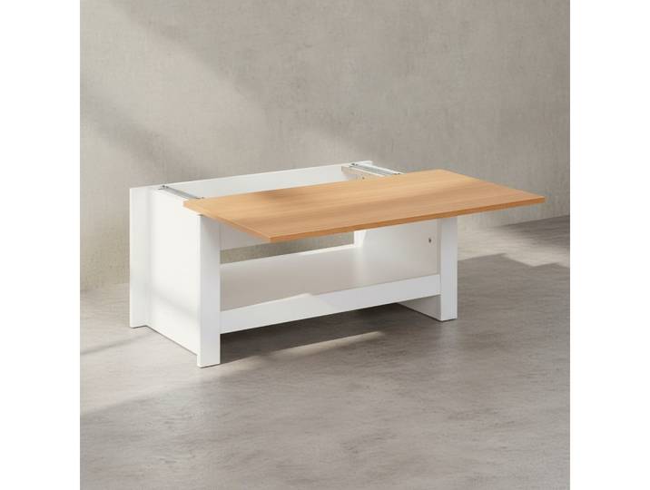KADIMA DESIGN Couchtisch Kaffeetisch mit Stauraum, kratz- & wasserbeständig