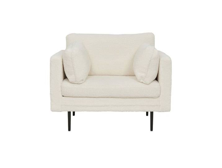 Boom Fauteuil tissu Teddy blanc.