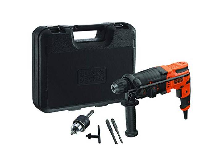 BLACK+DECKER BEHS01K-QS BEHS01K Marteau perforateur 650W Avec mallette Orange