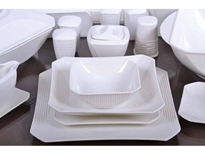 Schillerbach Tafelservice weiss 12 Personen Porzellan Essservice Geschirr Neu