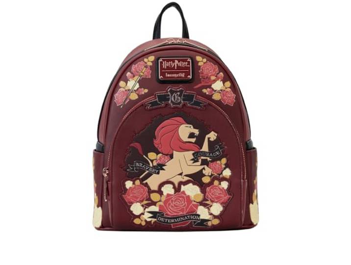 Loungefly Warner Brothers Harry Potter Gryffindor House Tattoo Mini-rugzak, Rood, Eén maat
