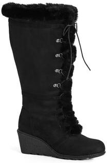 Wide Width Women's Sammy Tall Boot by Cloudwalkers in Black (Size 10 W)