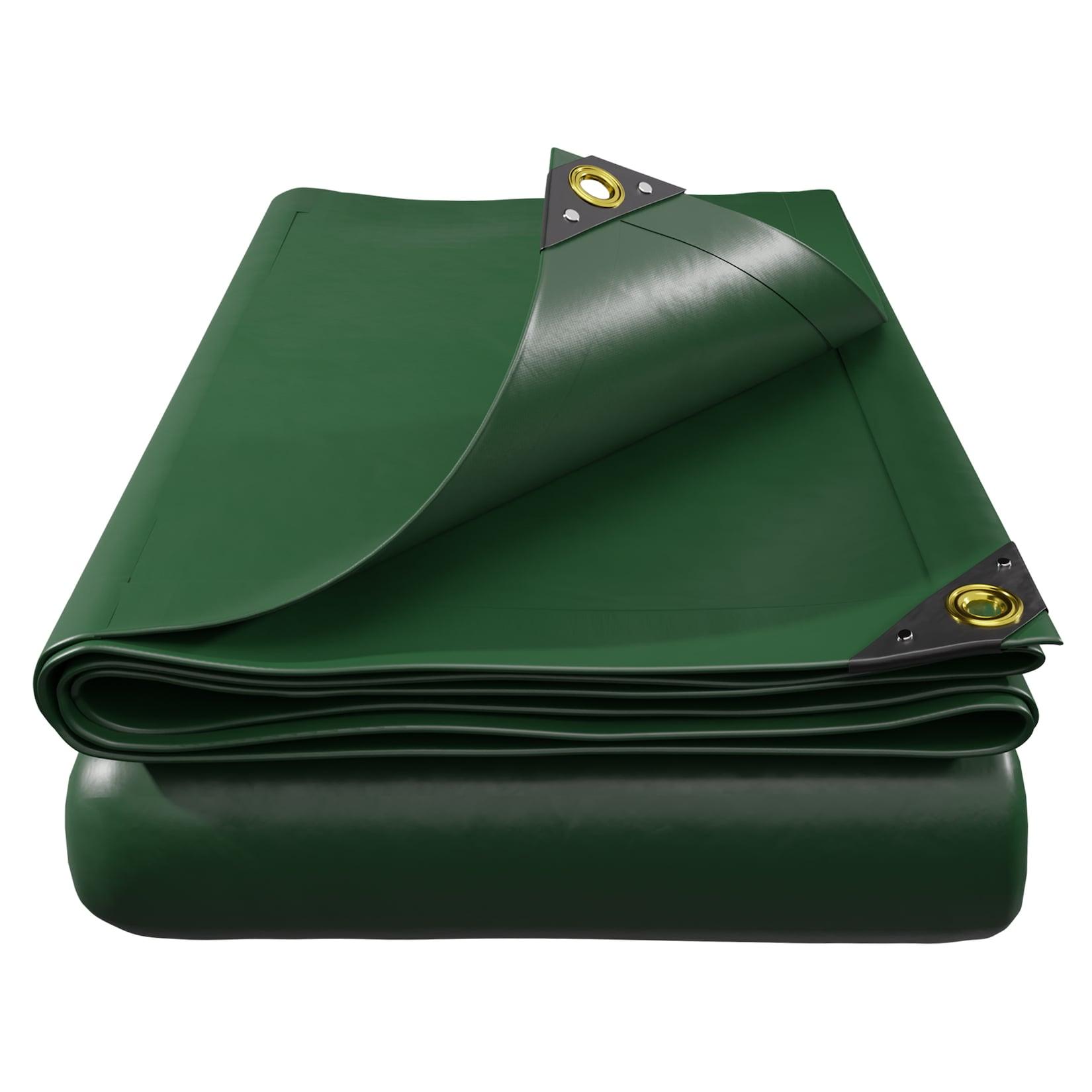 VESKA® Profi Abdeckplane 650g/m² Gewebeplane, Schutzplane, Bootsplane, Poolabdeckung, Zeltunterlage, LKW Plane für Camping & Outdoor Garten - 2x3m - 6m² - grün
