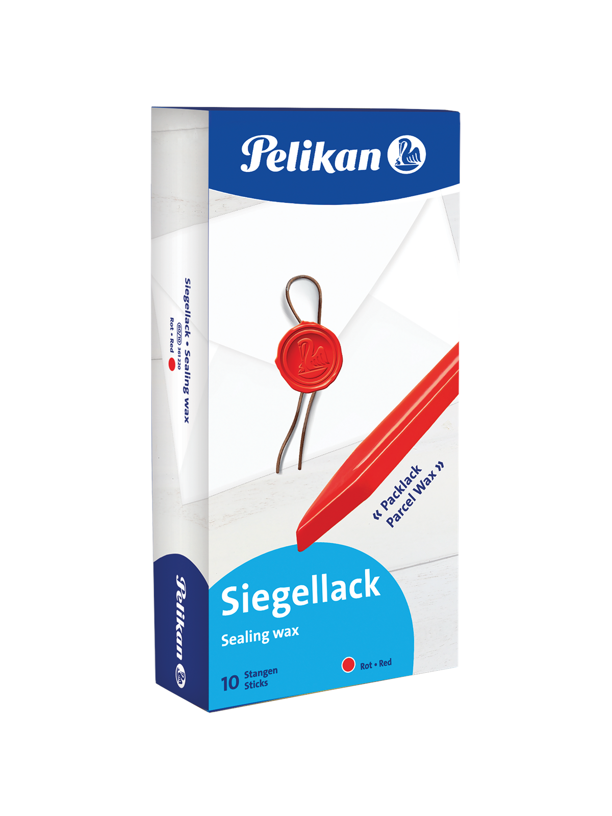 Pelikan Siegellack Packlack, rot, Schachtel mit 10 Stangen
