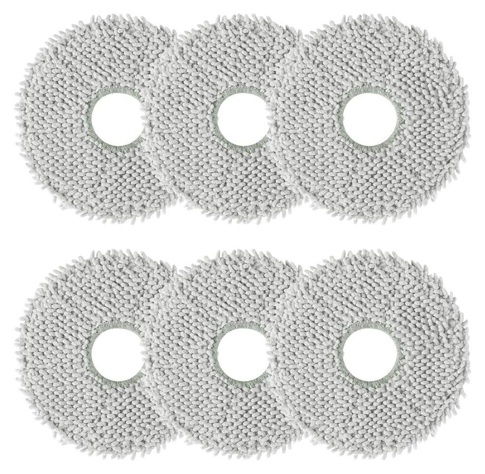 Dripio 6-delige set vervangende schoonmaakpads voor ECOVACS DEEBOT T30 Pro Omni en andere modellen