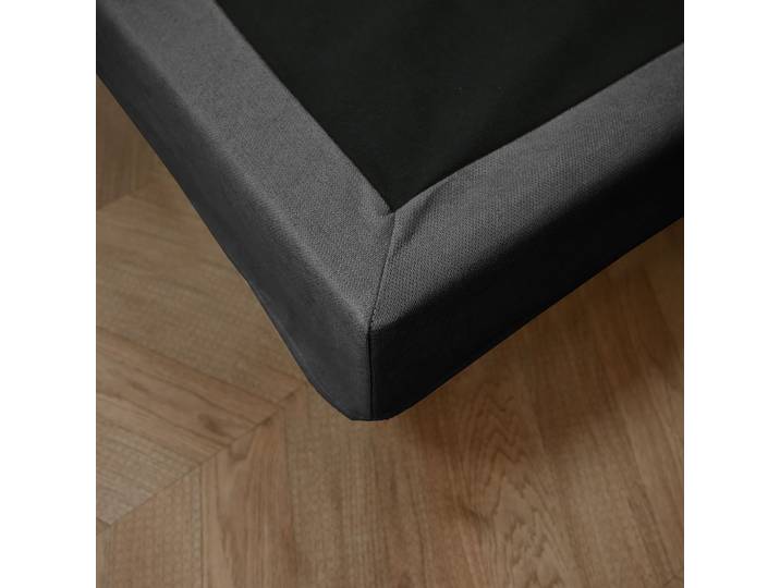 Cache-sommier anthracite RONDA 140x190 cm - SOMEO