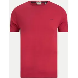 T-Shirt mit Kontrast Logo Rot M