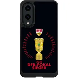 Nivocase Hülle für Samsung Galaxy S25 Edge Handyhülle NIVOcore Case Schwarz Offizielles Lizenzprodukt Pokal (Samsung Galaxy S25 Edge), Smartphone Hülle, Schwarz